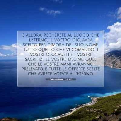 Deuteronomio 12:11 RIV Immagine del Versetto della Bibbia
