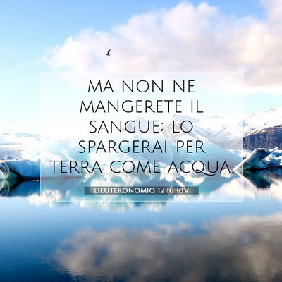 Deuteronomio 12:16 Versetto della Bibbia Spiegato