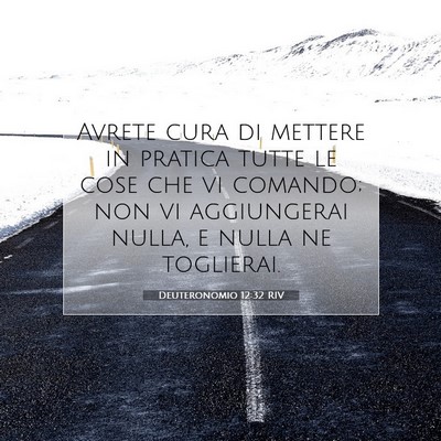 Deuteronomio 12:32 RIV Immagine del Versetto della Bibbia
