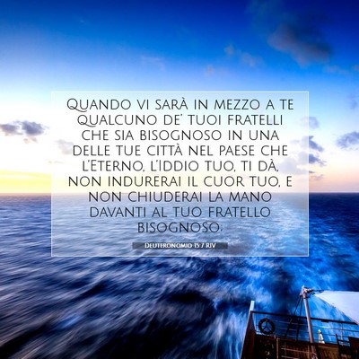 Deuteronomio 15:7 RIV Immagine del Versetto della Bibbia