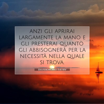 Deuteronomio 15:8 Versetto della Bibbia Spiegato
