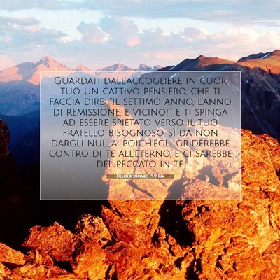 Deuteronomio 15:9 RIV Immagine del Versetto della Bibbia