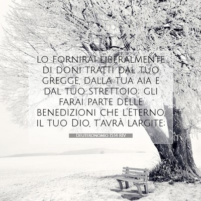 Deuteronomio 15:14 Versetto della Bibbia Spiegato