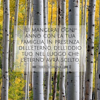 Deuteronomio 15:20 Versetto della Bibbia Spiegato