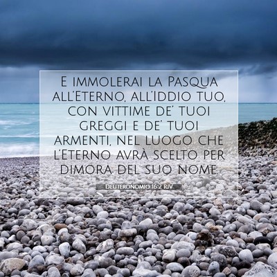 Deuteronomio 16:2 Versetto della Bibbia Spiegato