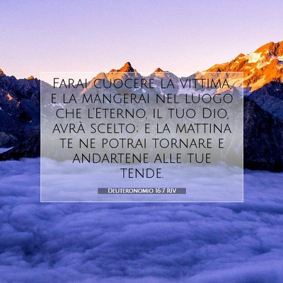 Deuteronomio 16:7 Versetto della Bibbia Spiegato