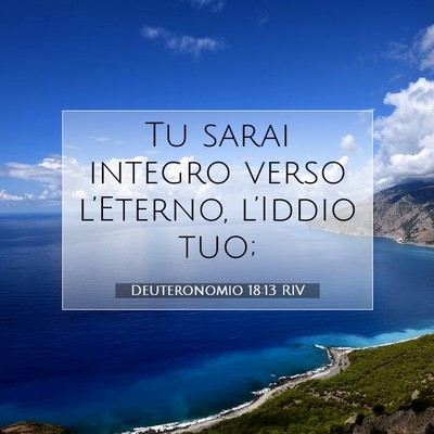 Deuteronomio 18:13 RIV Immagine del Versetto della Bibbia