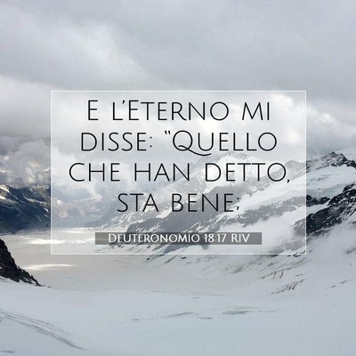 Deuteronomio 18:17 RIV Immagine del Versetto della Bibbia
