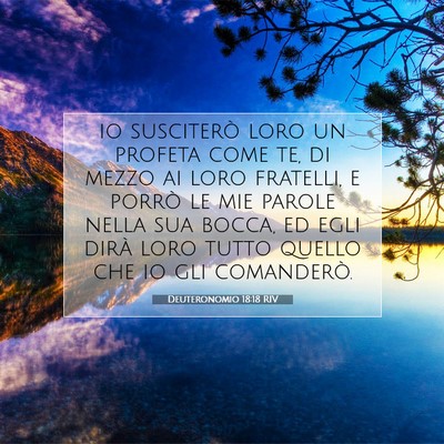 Deuteronomio 18:18 RIV Immagine del Versetto della Bibbia
