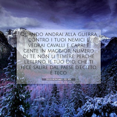 Deuteronomio 20:1 RIV Immagine del Versetto della Bibbia