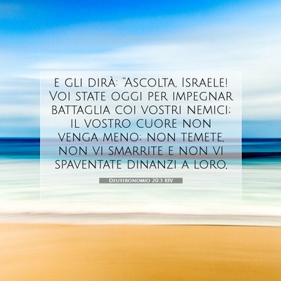 Deuteronomio 20:3 Versetto della Bibbia Spiegato