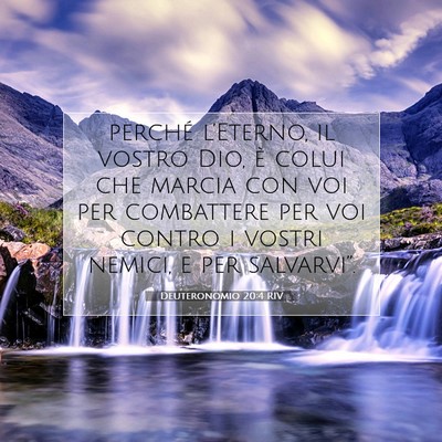 Deuteronomio 20:4 RIV Immagine del Versetto della Bibbia