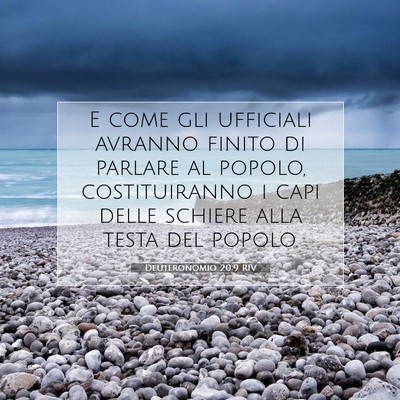 Deuteronomio 20:9 Versetto della Bibbia Spiegato