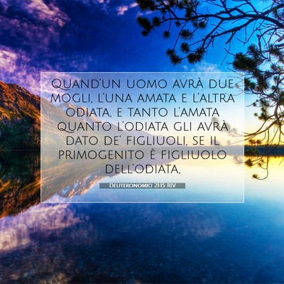 Deuteronomio 21:15 RIV Immagine del Versetto della Bibbia