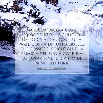 Deuteronomio 21:17 RIV Immagine del Versetto della Bibbia