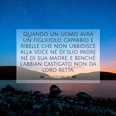 Deuteronomio 21:18 RIV Immagine del Versetto della Bibbia