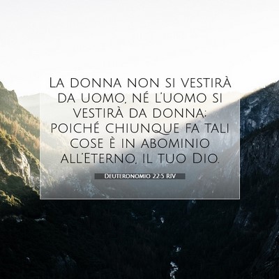 Deuteronomio 22:5 RIV Immagine del Versetto della Bibbia