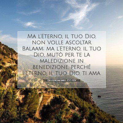 Deuteronomio 23:5 Versetto della Bibbia Spiegato
