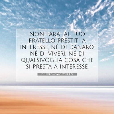 Deuteronomio 23:19 Versetto della Bibbia Spiegato