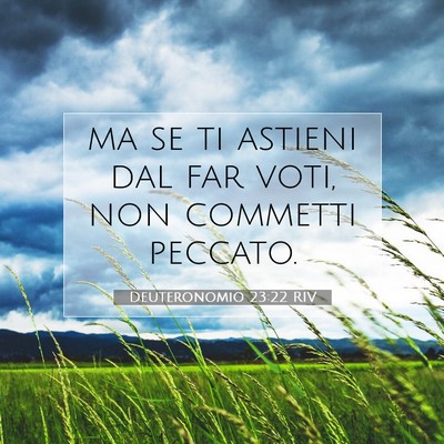 Deuteronomio 23:22 Versetto della Bibbia Spiegato