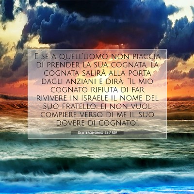 Deuteronomio 25:7 RIV Immagine del Versetto della Bibbia