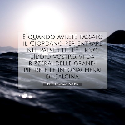 Deuteronomio 27:2 RIV Immagine del Versetto della Bibbia
