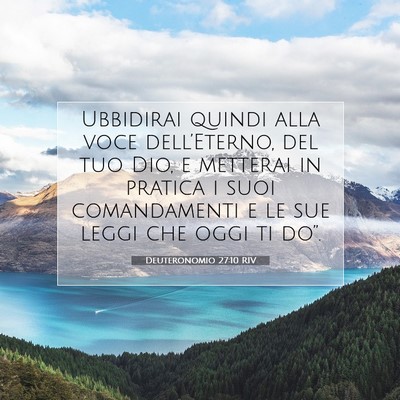 Deuteronomio 27:10 Versetto della Bibbia Spiegato