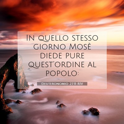 Deuteronomio 27:11 RIV Immagine del Versetto della Bibbia