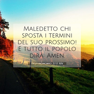 Deuteronomio 27:17 Versetto della Bibbia Spiegato