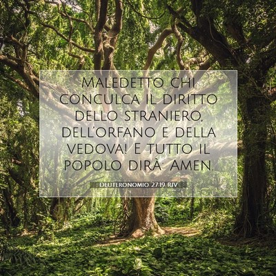 Deuteronomio 27:19 Versetto della Bibbia Spiegato