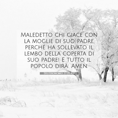 Deuteronomio 27:20 RIV Immagine del Versetto della Bibbia