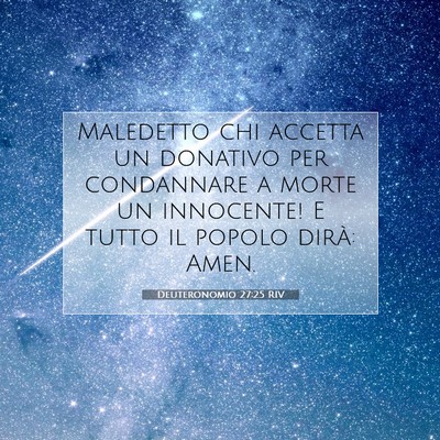 Deuteronomio 27:25 Versetto della Bibbia Spiegato
