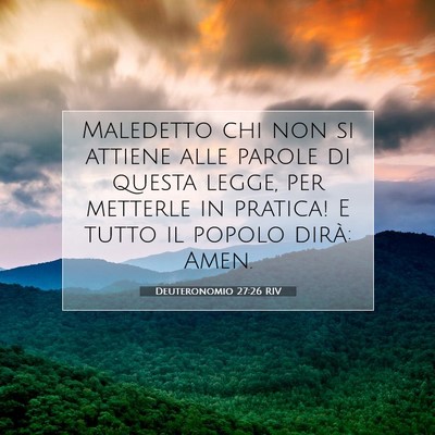 Deuteronomio 27:26 Versetto della Bibbia Spiegato