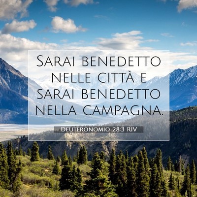 Deuteronomio 28:3 Versetto della Bibbia Spiegato
