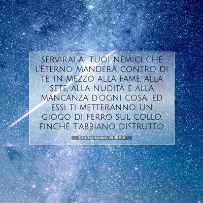 Deuteronomio 28:48 RIV Immagine del Versetto della Bibbia