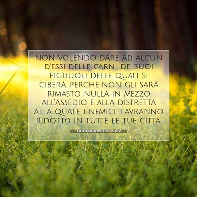 Deuteronomio 28:55 Versetto della Bibbia Spiegato
