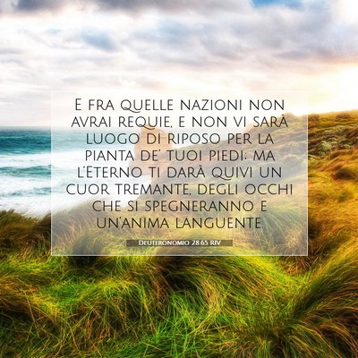 Deuteronomio 28:65 RIV Immagine del Versetto della Bibbia
