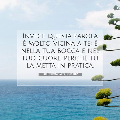 Deuteronomio 30:14 RIV Immagine del Versetto della Bibbia