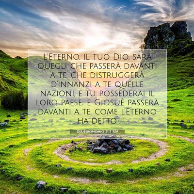 Deuteronomio 31:3 RIV Immagine del Versetto della Bibbia