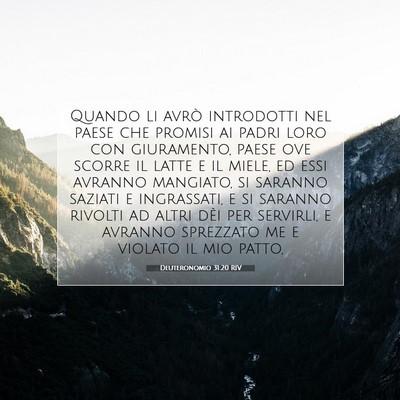 Deuteronomio 31:20 RIV Immagine del Versetto della Bibbia
