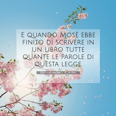 Deuteronomio 31:24 RIV Immagine del Versetto della Bibbia