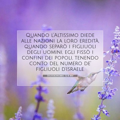 Deuteronomio 32:8 RIV Immagine del Versetto della Bibbia