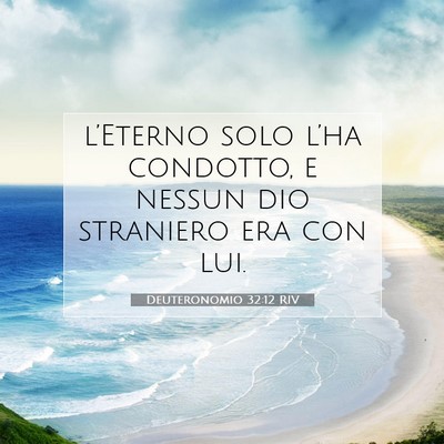 Deuteronomio 32:12 Versetto della Bibbia Spiegato
