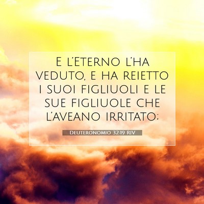 Deuteronomio 32:19 Versetto della Bibbia Spiegato