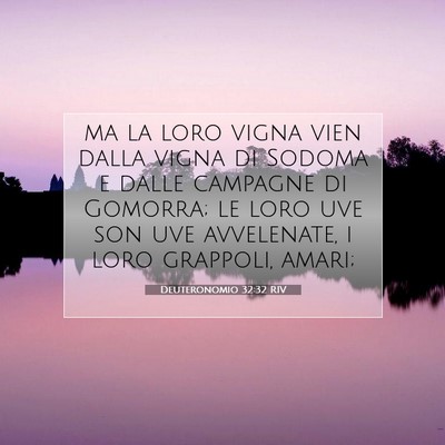 Deuteronomio 32:32 RIV Immagine del Versetto della Bibbia