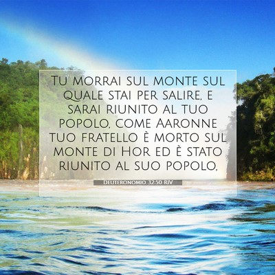 Deuteronomio 32:50 Versetto della Bibbia Spiegato