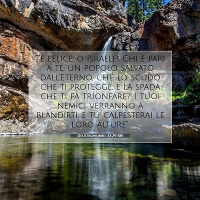 Deuteronomio 33:29 RIV Immagine del Versetto della Bibbia