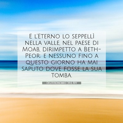 Deuteronomio 34:6 RIV Immagine del Versetto della Bibbia
