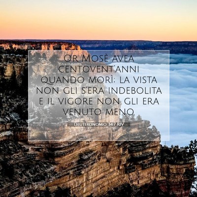Deuteronomio 34:7 Versetto della Bibbia Spiegato