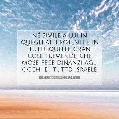 Deuteronomio 34:12 Versetto della Bibbia Spiegato